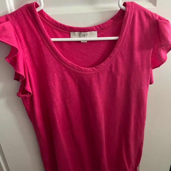 pink ruffle sleeve top! - Picture 2 of 3
